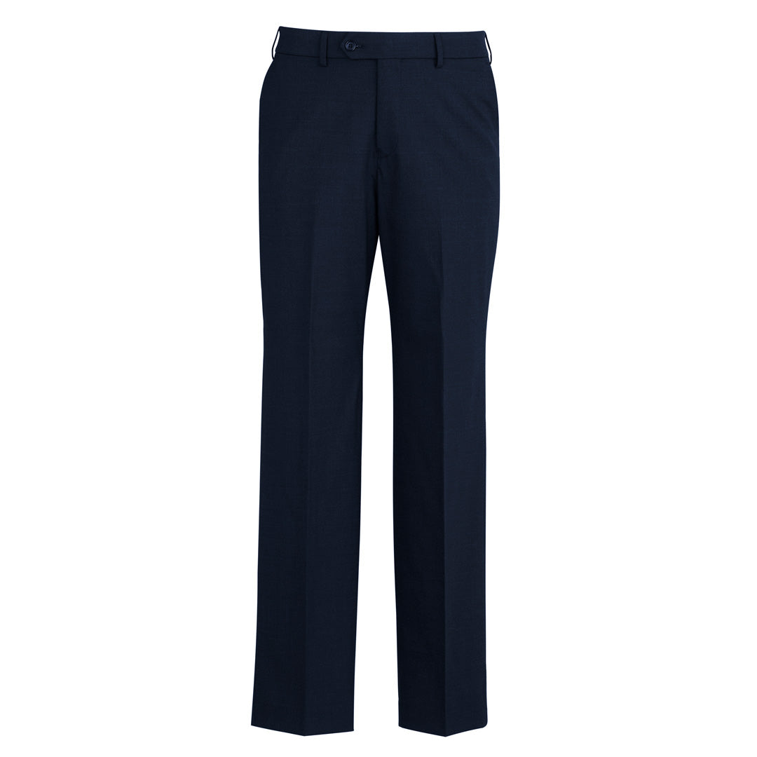 Biz Corporates The Cool Wool Adjustable Pant | Mens Navy Pants