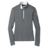 Nike The Dry Half Zip Cover Up | Ladies Grey/White Shirts & Tops