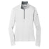 Nike The Dry Half Zip Cover Up | Ladies White/Grey Shirts & Tops