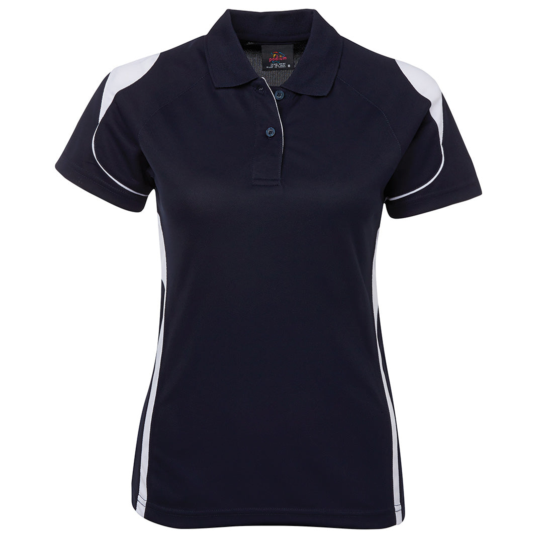 Jbs Wear The Bell Polo | Ladies | Short Sleeve Navy/White Shirts & Tops
