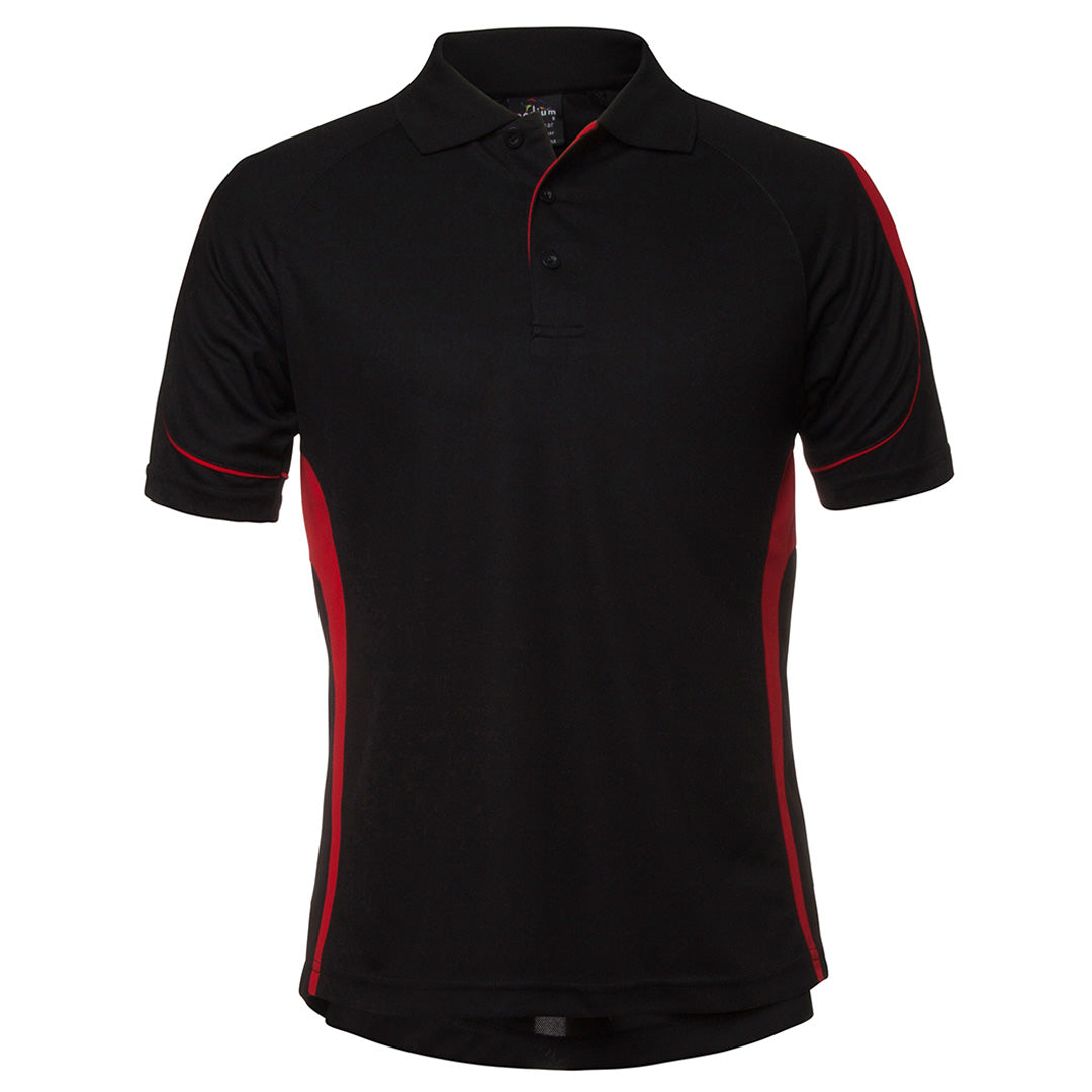 Jbs Wear The Bell Polo | Adults | Short Sleeve Black/Red Shirts & Tops
