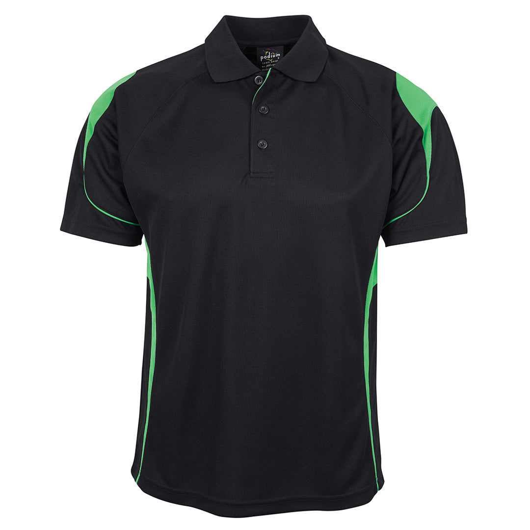 Jbs Wear The Bell Polo | Adults | Short Sleeve Black/Pea Green Shirts & Tops