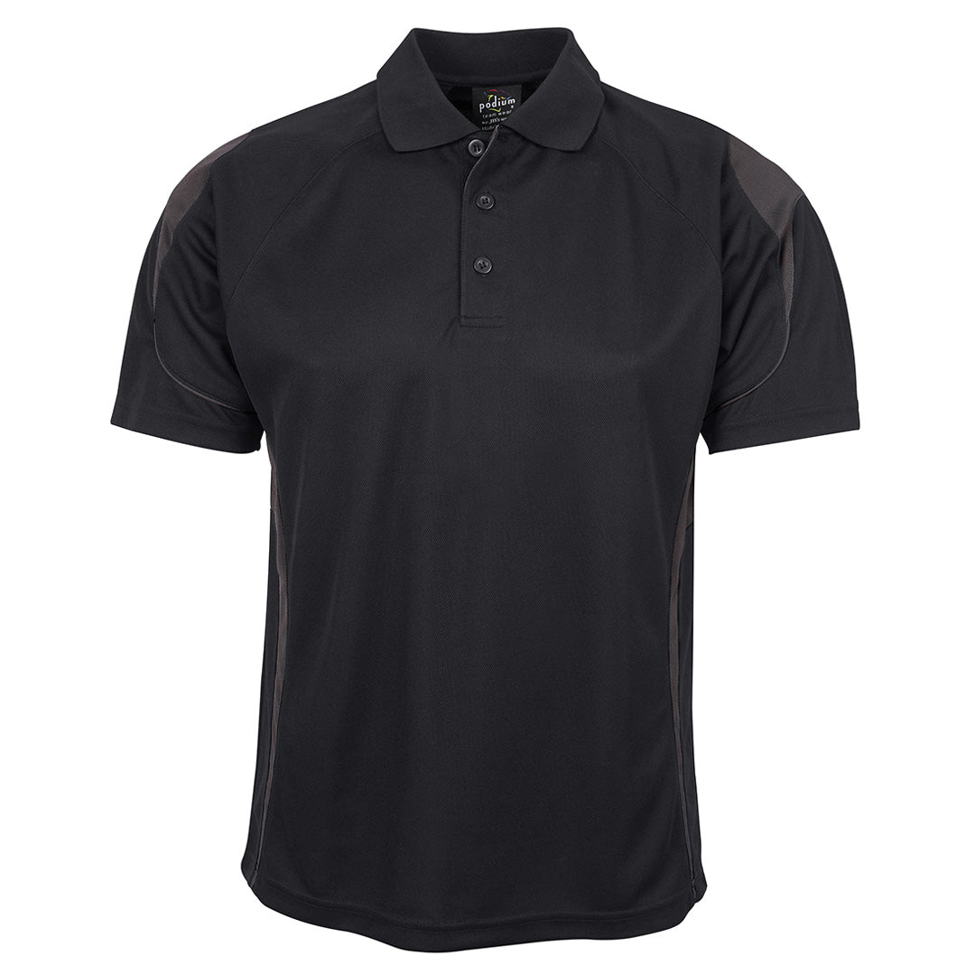 Jbs Wear The Bell Polo | Adults | Short Sleeve Black/Charcoal Shirts & Tops
