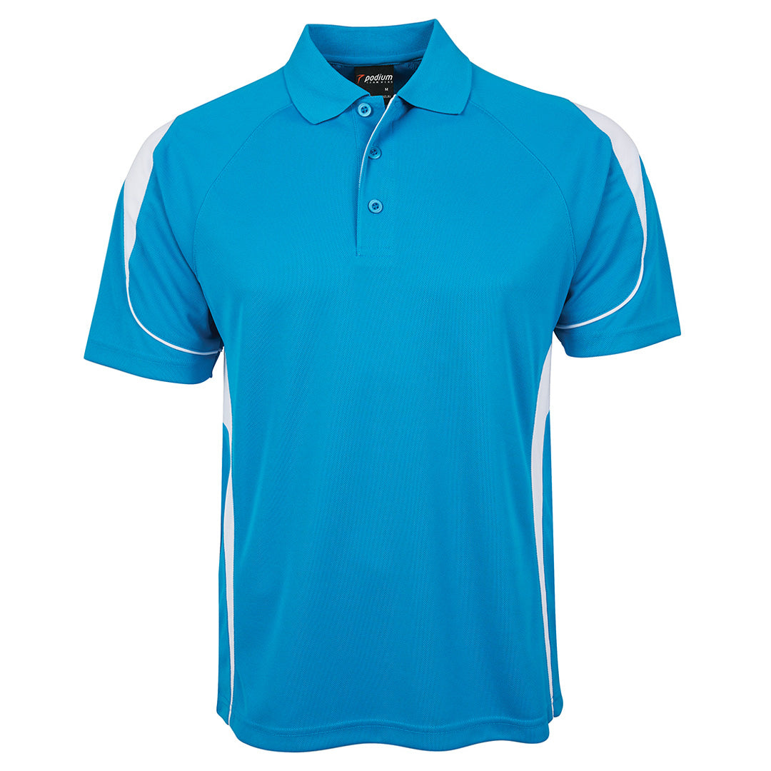 Jbs Wear The Bell Polo | Adults | Short Sleeve Aqua/White Shirts & Tops