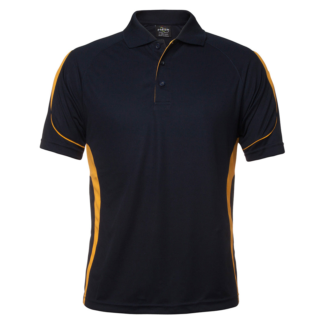 Jbs Wear The Bell Polo | Adults | Short Sleeve Navy/Gold Shirts & Tops
