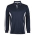 Jbs Wear The Jacquard Polo | Long Sleeve | Adults Navy/White Shirts & Tops