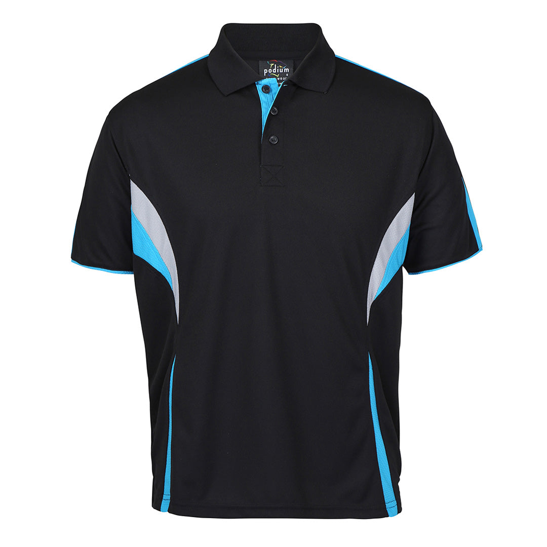 Jbs Wear The Cool Polo | Adults | Short Sleeve Black/Aqua Shirts & Tops
