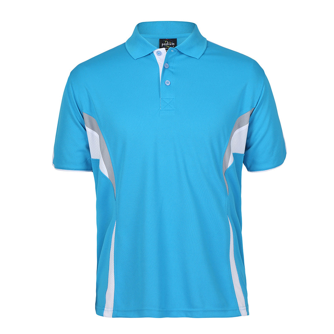 Jbs Wear The Cool Polo | Adults | Short Sleeve Aqua/White Shirts & Tops