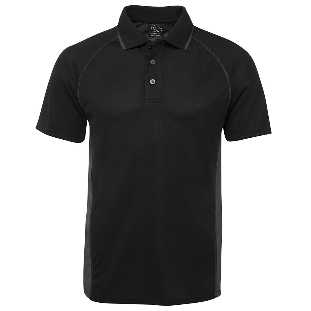 Jbs Wear The Cover Polo | Short Sleeve | Mens Black/Charcoal Shirts & Tops