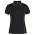 Jbs Wear The Piping Polo | Short Sleeve | Black Base | Ladies Black/Pea Green Shirts & Tops