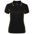 Jbs Wear The Piping Polo | Short Sleeve | Black Base | Ladies Black/Gold Shirts & Tops