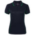 Jbs Wear The Piping Polo | Short Sleeve | Navy Base | Ladies Navy/Green Shirts & Tops
