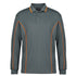 Jbs Wear The Piping Polo | Long Sleeve C2 | Adults Grey/Orange Shirts & Tops