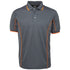 Jbs Wear The Piping Polo | Short Sleeve | Grey Base | Adults Grey/Orange Shirts & Tops
