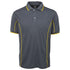 Jbs Wear The Piping Polo | Short Sleeve | Grey Base | Adults Grey/Yellow Shirts & Tops