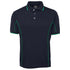 Jbs Wear The Piping Polo | Short Sleeve | Navy Base | Adults Navy/Green Shirts & Tops