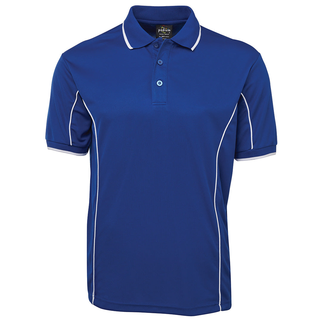 Jbs Wear The Piping Polo | Short Sleeve | Bright Base | Adults Royal/White Shirts & Tops