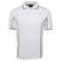 Jbs Wear The Piping Polo | Short Sleeve | Bright Base | Adults White/Grey Shirts & Tops