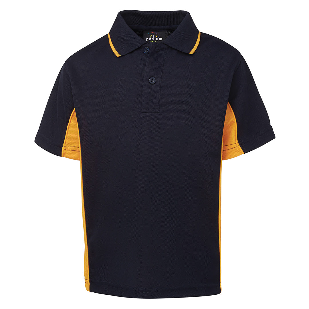 Jbs Wear The Contrast Poly Polo | Short Sleeve | Kids Navy/Gold Shirts & Tops