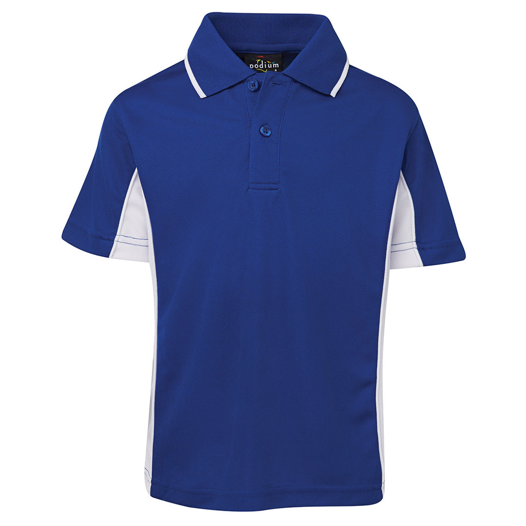 Jbs Wear The Contrast Poly Polo | Short Sleeve | Kids Royal/White Shirts & Tops
