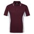 Jbs Wear The Contrast Poly Polo | Dark Colours | Short Sleeve | Mens Maroon/White Shirts & Tops