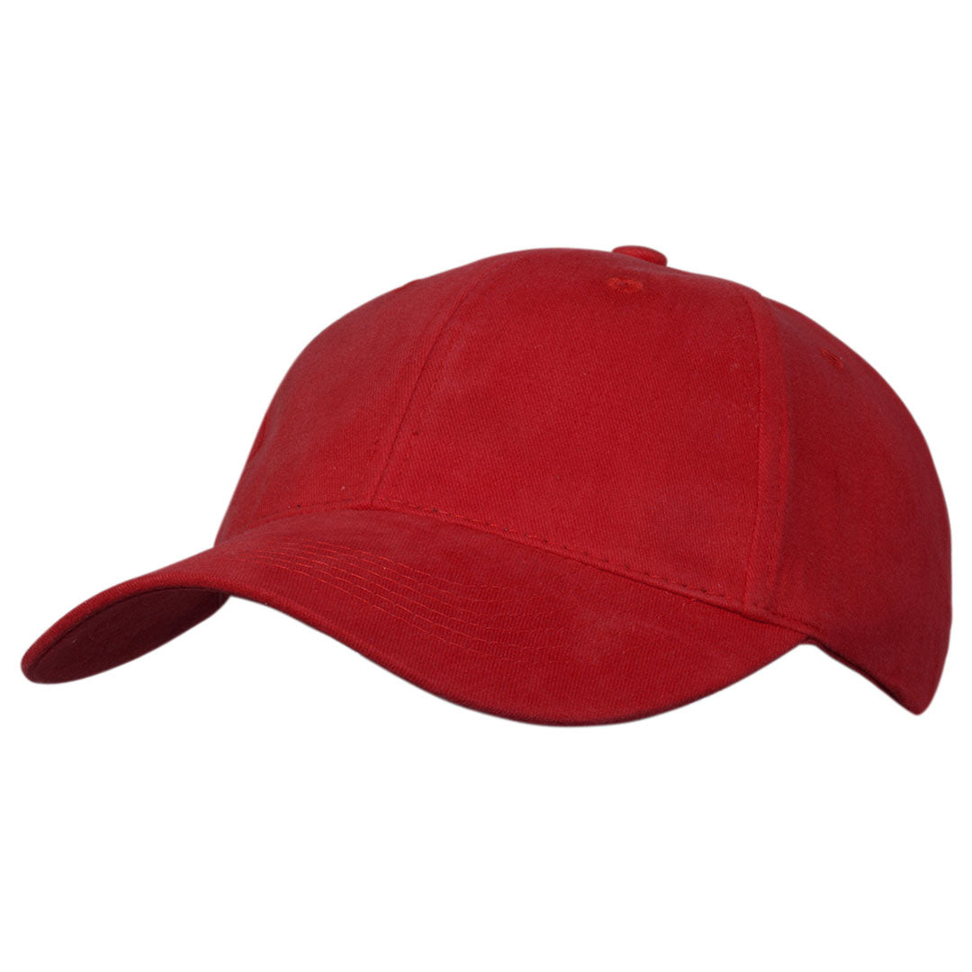 Legend The Premium Soft Cotton Cap | Adults Red Hats