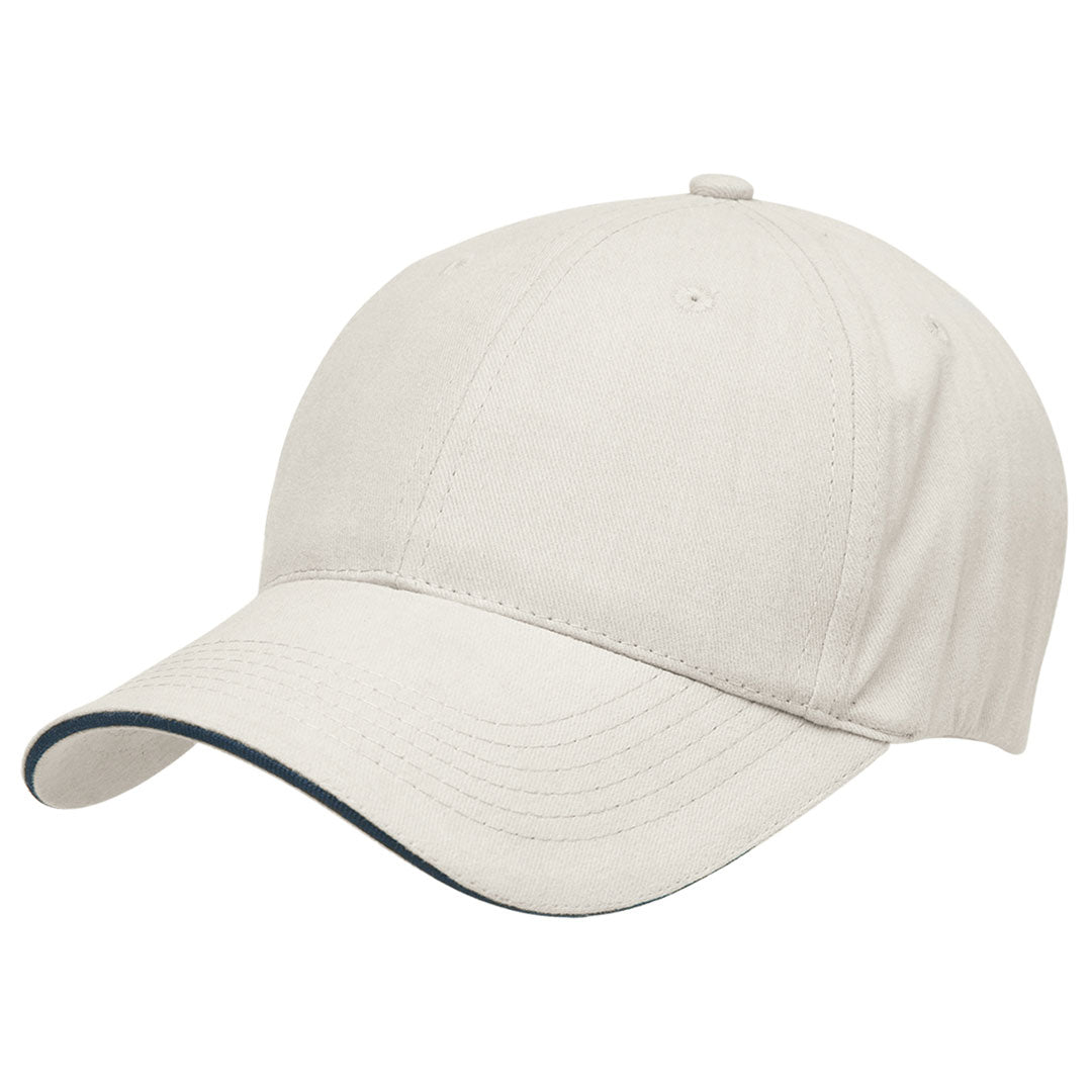 Legend The Premium Sandwich Cap | Adults White/Navy Hats
