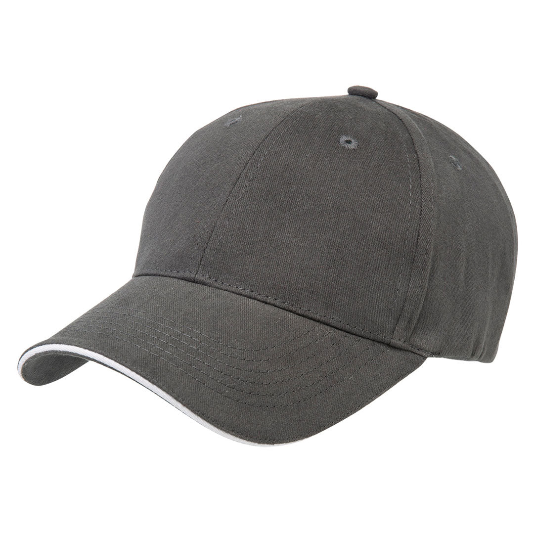 Legend The Premium Sandwich Cap | Adults Charcoal/White Hats