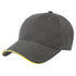 Legend The Premium Sandwich Cap | Adults Charcoal/Yellow Hats