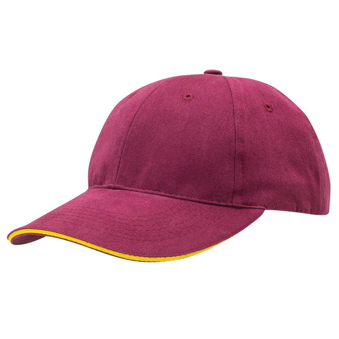Legend The Premium Sandwich Cap | Adults Maroon/Gold Hats