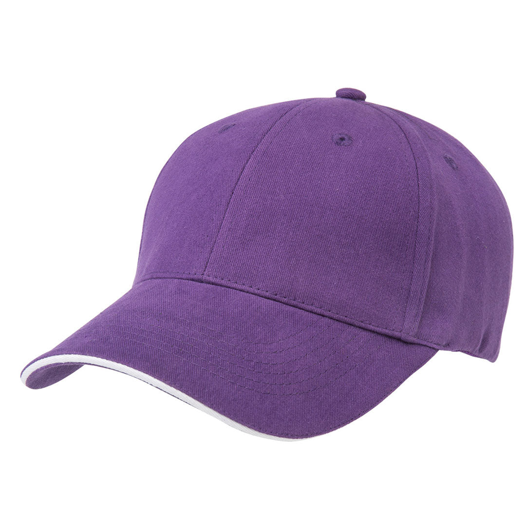 Legend The Premium Sandwich Cap | Adults Purple/White Hats