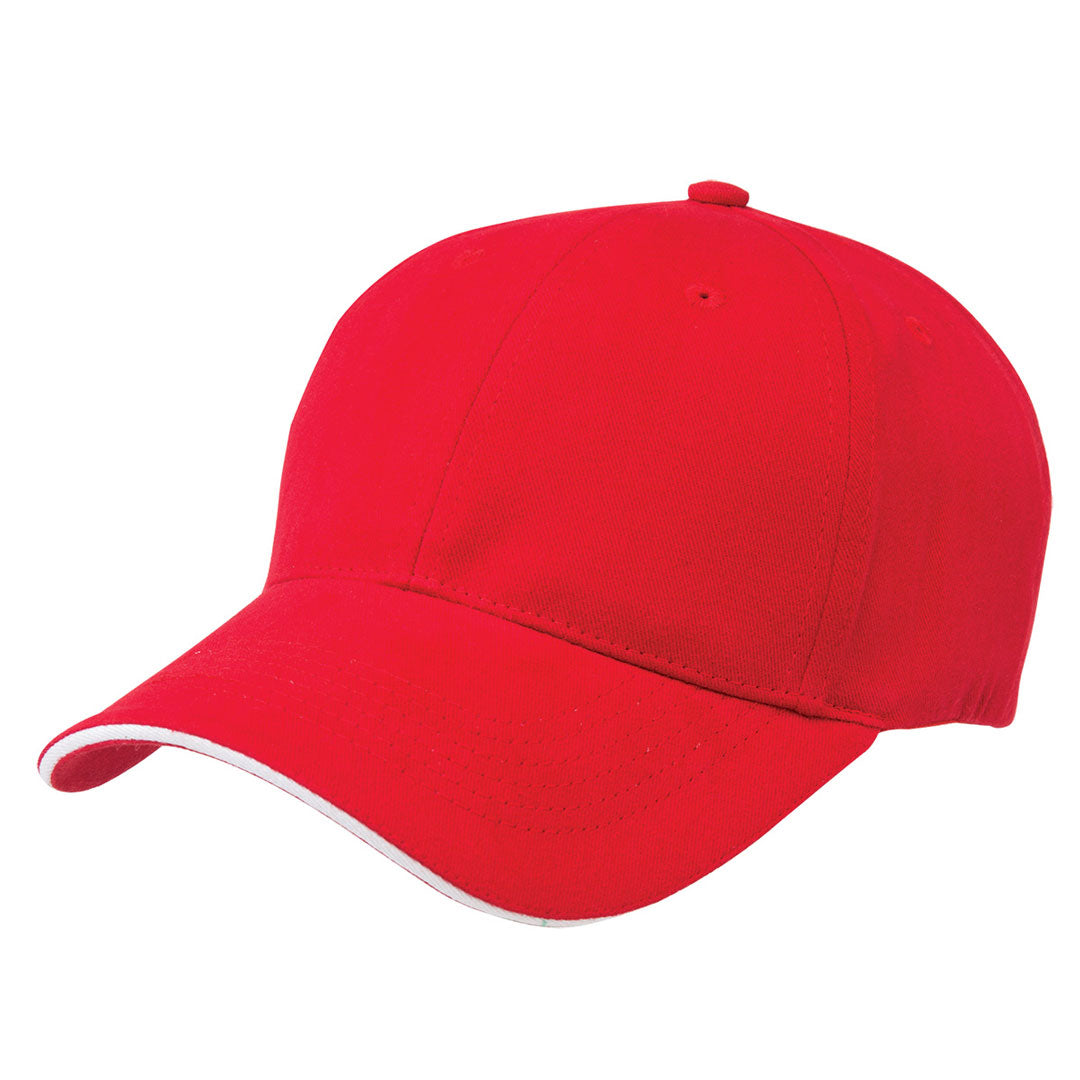 Legend The Premium Sandwich Cap | Adults Red/White Hats
