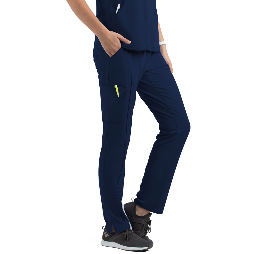 Maevn The Matrix Impulse Elastic Waist Scrub Pant | Ladies | Regular Length Navy Scrubs