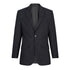 LSJ Collection The 2 Button Slim Cut Suit Jacket | Mechanical Stretch | Mens Charcoal Suits