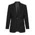 LSJ Collection The 2 Button Slim Cut Suit Jacket | Wool | Mens Black Suits