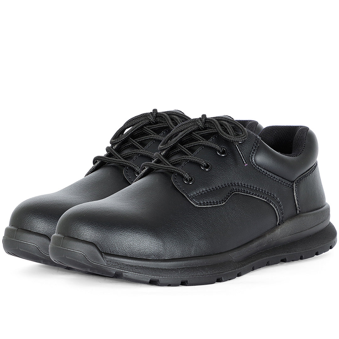 Jbs Wear The Microfibe Lace Up Steel Cap Shoe | Adults Black Shoes
