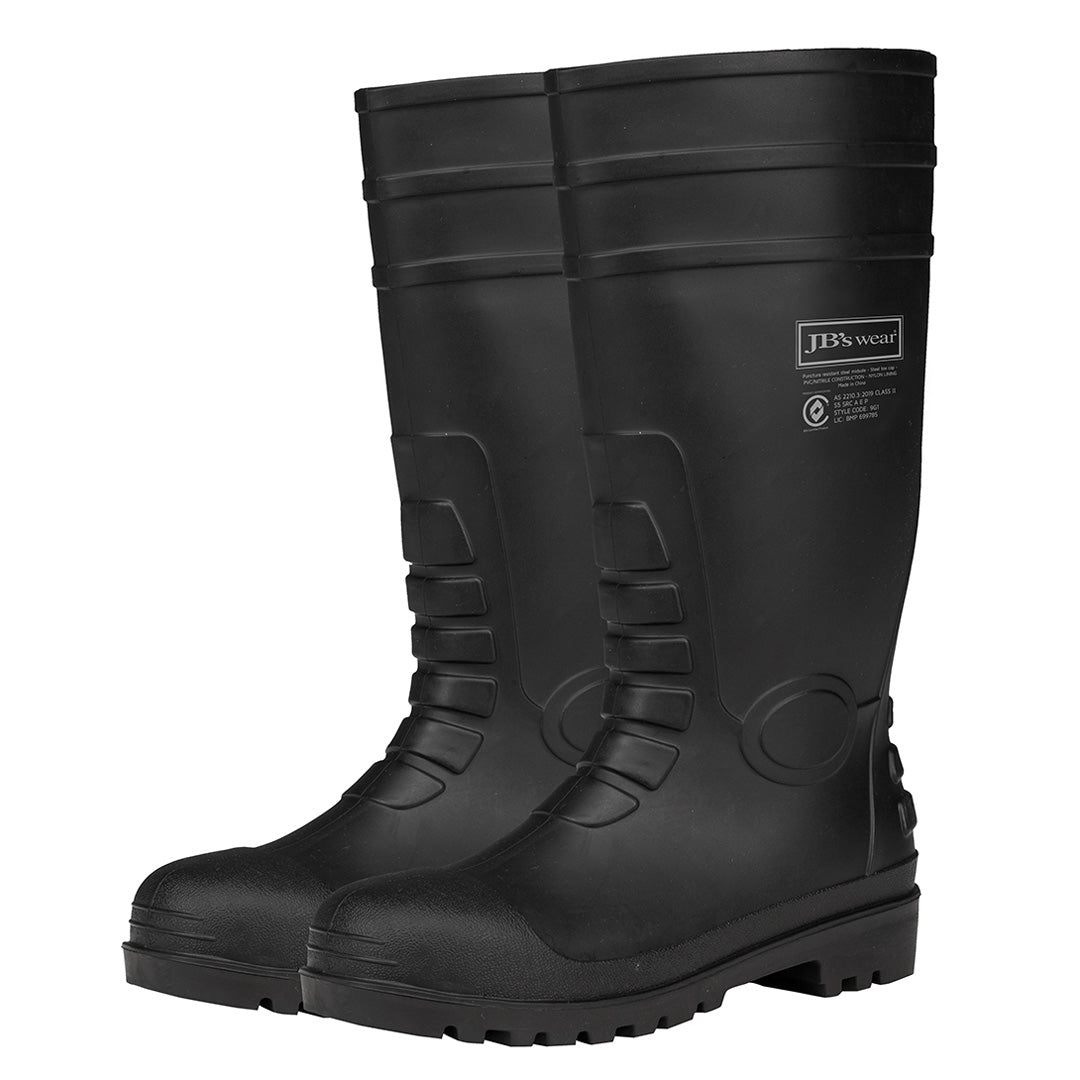 Jbs Wear The Steel Toe Cap & Plate Gumboot | Adults Black Shoes