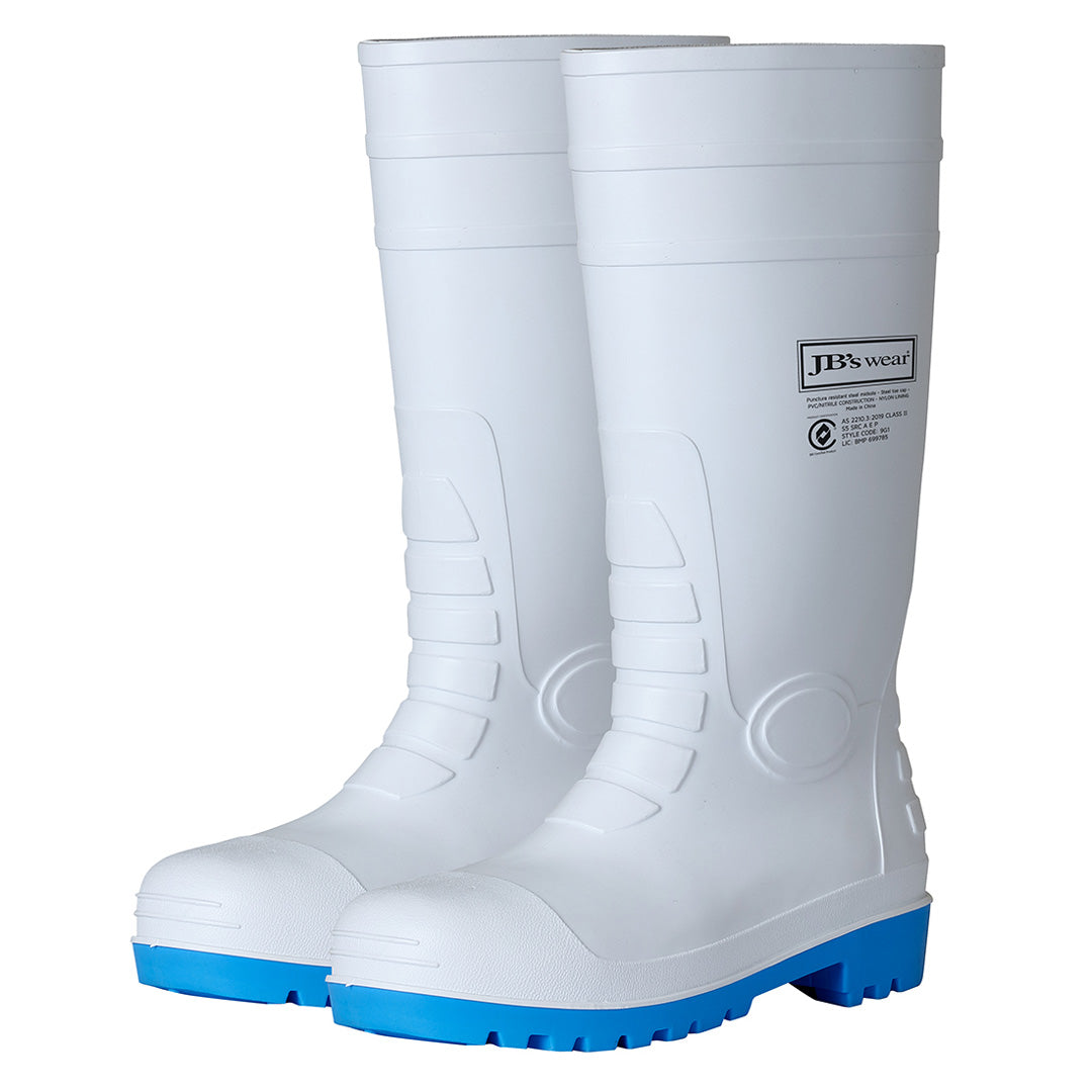Jbs Wear The Steel Toe Cap & Plate Gumboot | Adults White Shoes