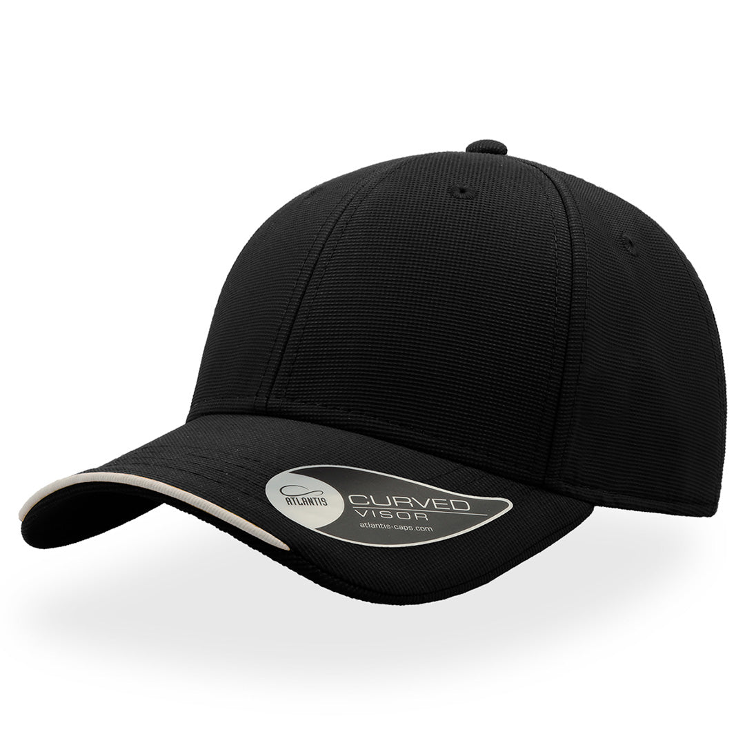 Atlantis Headwear The Estoril Cap | Atlantis Black Headwear