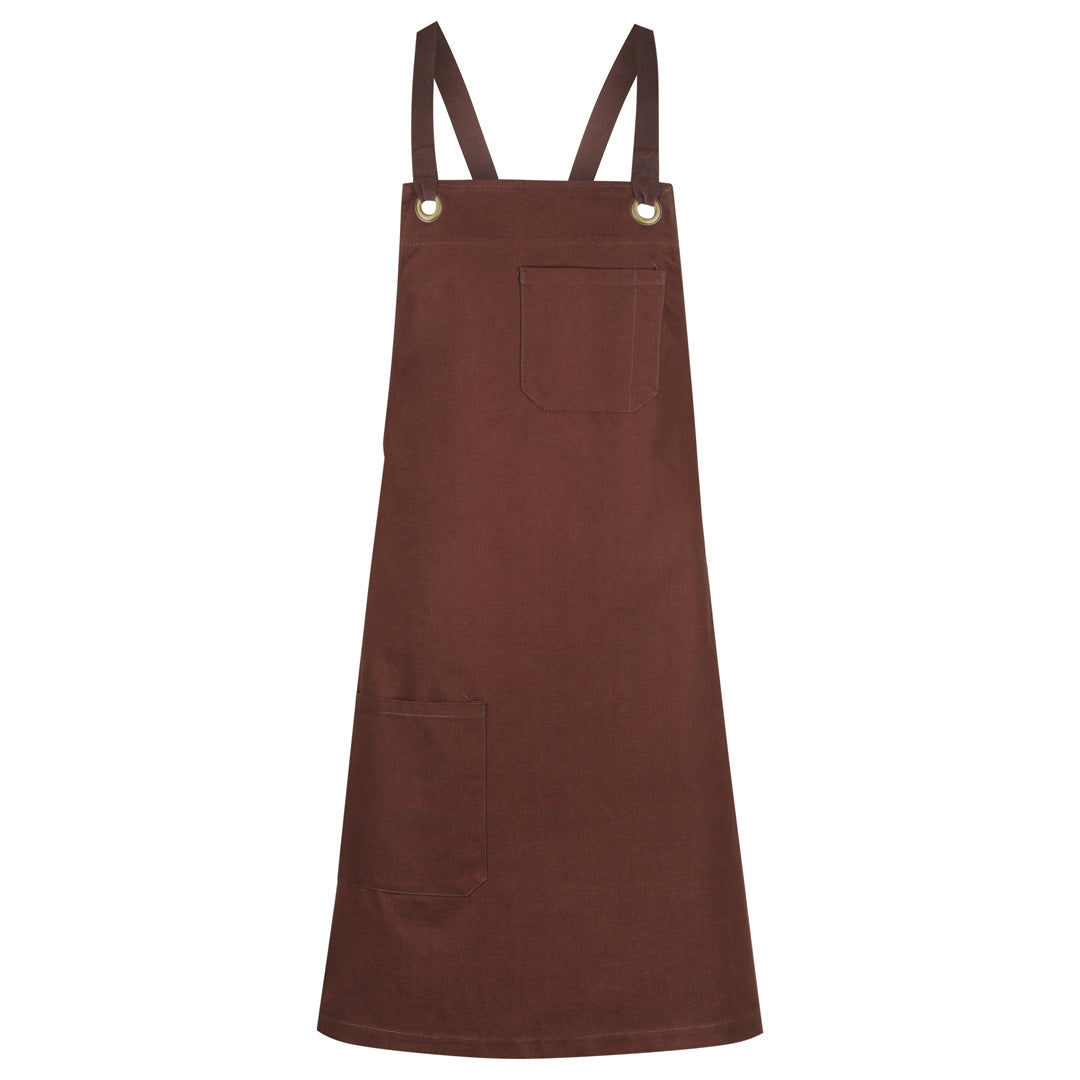 Identitee The Brooklyn Apron | Cross Back Chocolate with Chocolate Strap Aprons