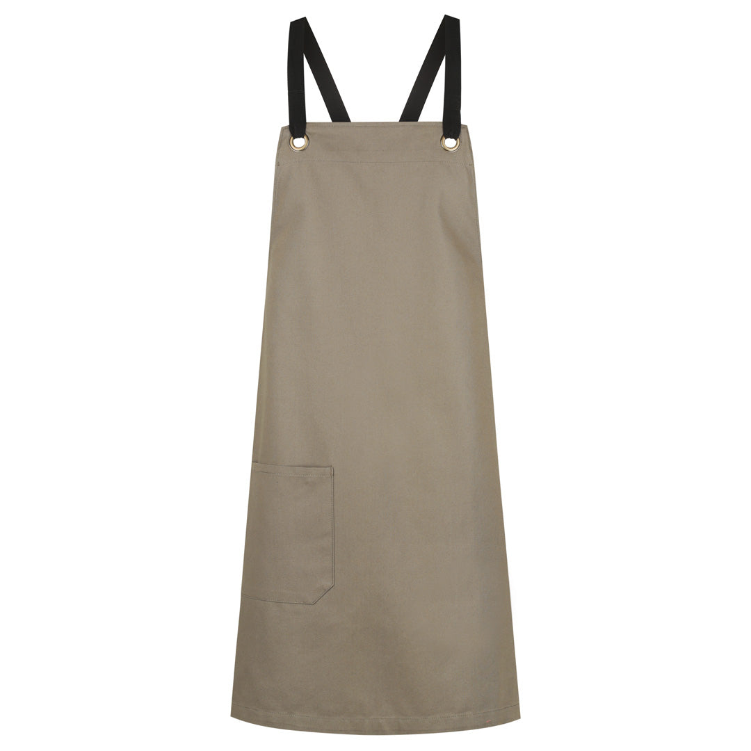 Identitee The Brooklyn Apron | Cross Back Walnut with Black Strap Aprons