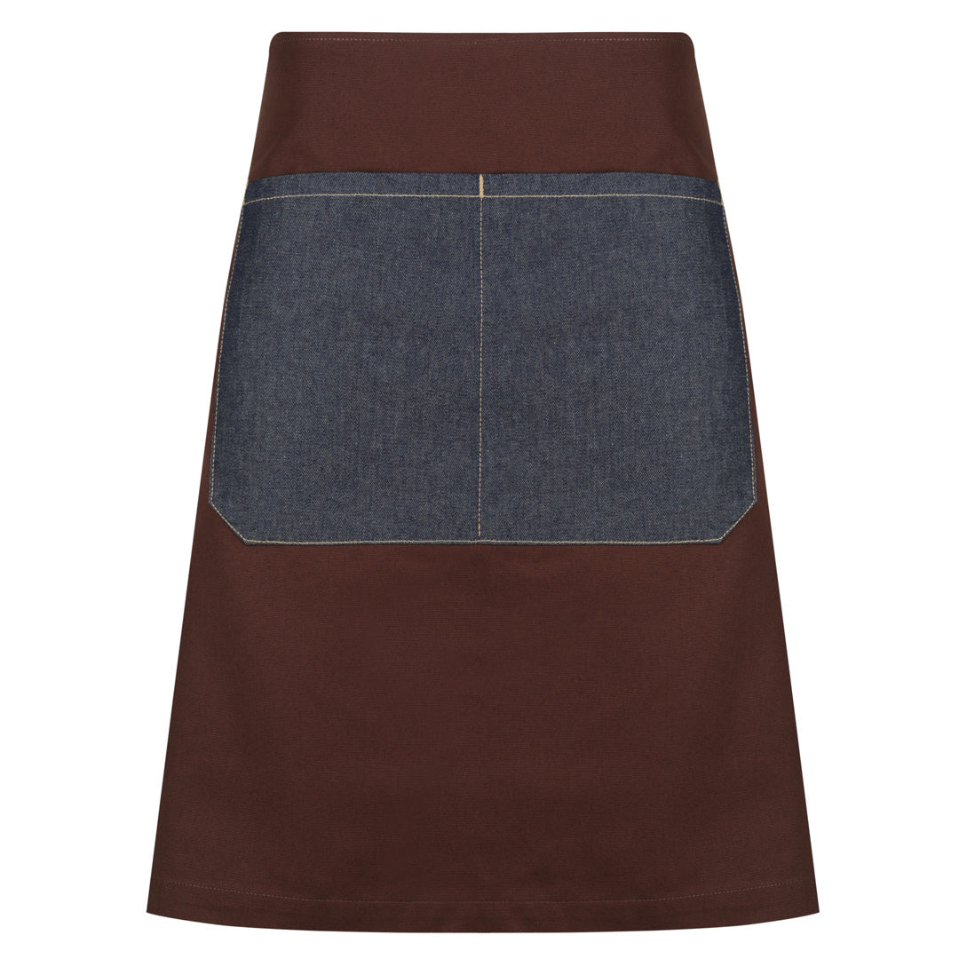 Identitee The Jimmy Apron | Waist Chocolate/Denim with Chocolate Strap Aprons