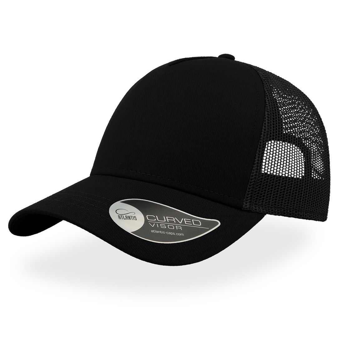Atlantis Headwear The Rapper Cotton Cap | Atlantis Black Headwear