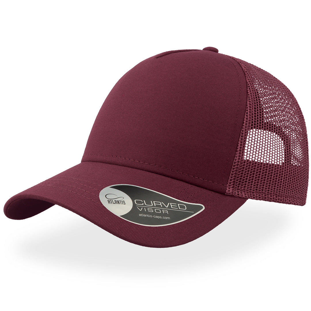 Atlantis Headwear The Rapper Cotton Cap | Atlantis Burgundy Headwear