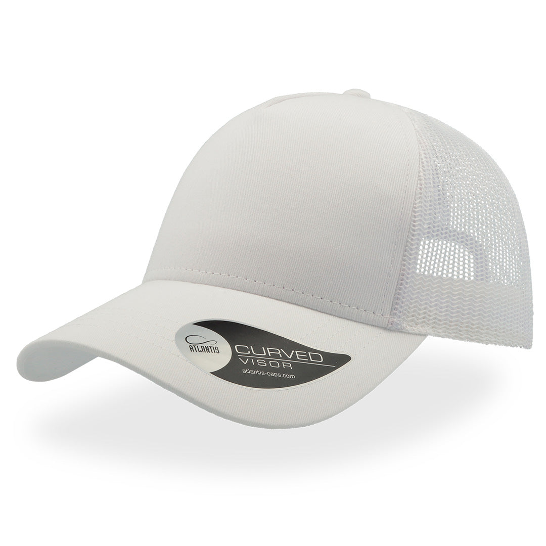 Atlantis Headwear The Rapper Cotton Cap | Atlantis White Headwear