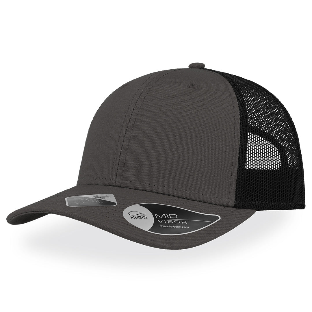 Atlantis Headwear The Recy Three Cap | Atlantis Dark Grey Headwear