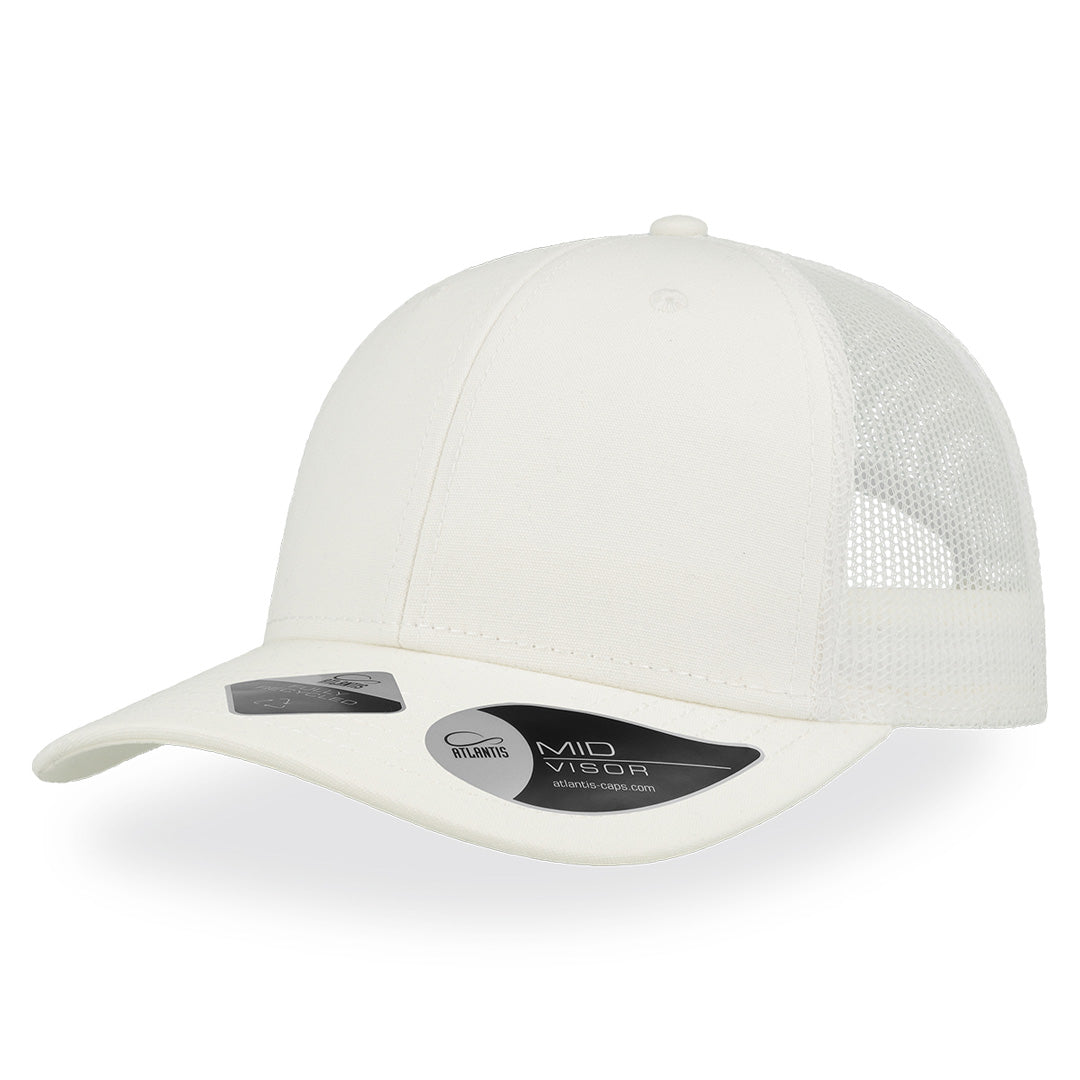 Atlantis Headwear The Recy Three Cap | Atlantis White Headwear