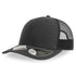 Atlantis Headwear The Bryce Recycled Trucker Cap | Atlantis Dark Grey/Black Headwear