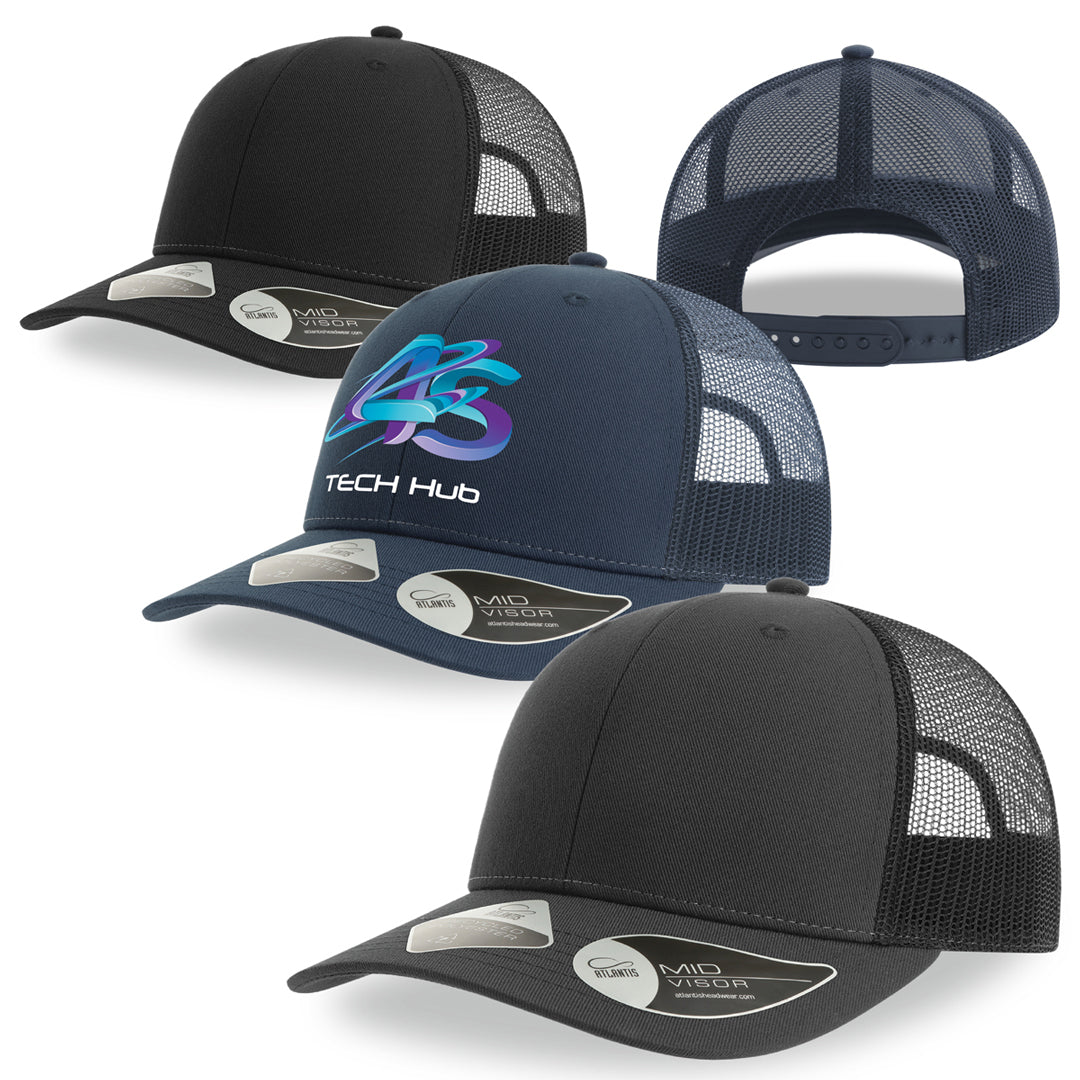 Atlantis Headwear The Bryce Recycled Trucker Cap | Atlantis Headwear