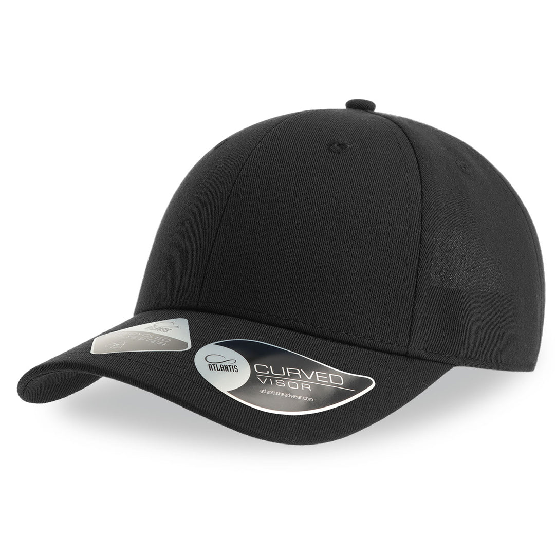 Atlantis Headwear The Joshua Recycled Cap | Atlantis Black Headwear